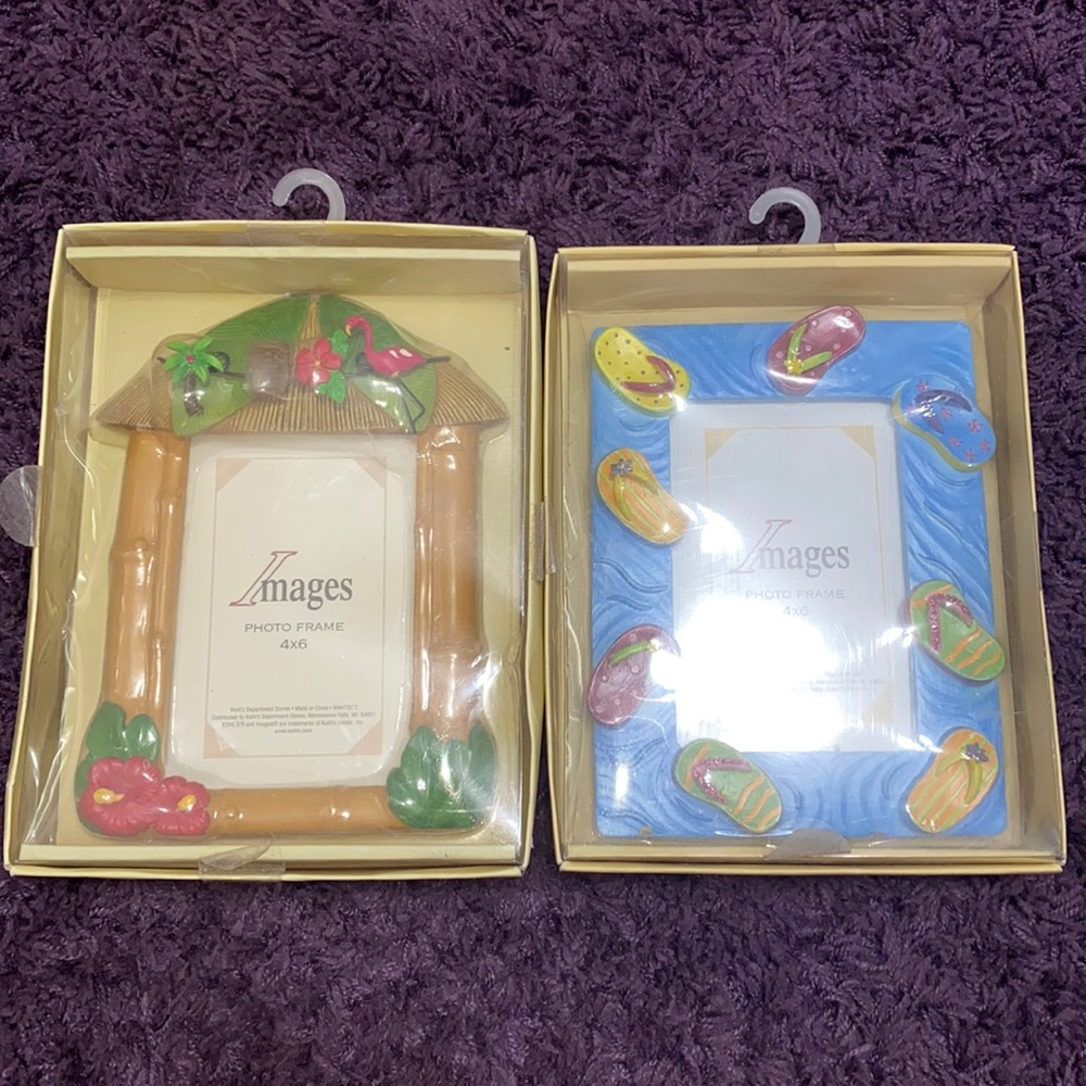 NWT~ 2 4x6 VINTAGE SUMMER PHOTO FRAMES